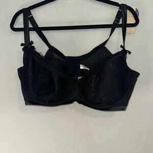Cacique Black‎ Full-Coverage Bra with Underwire Support